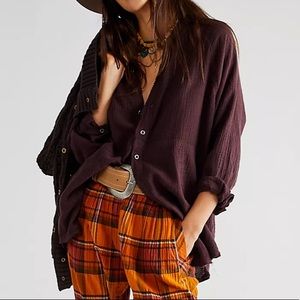 Free People Daydreamer Button Down